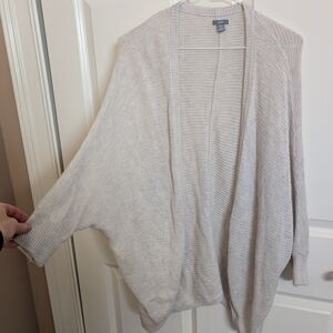 Aerie Light Gray Cardigan Sweater